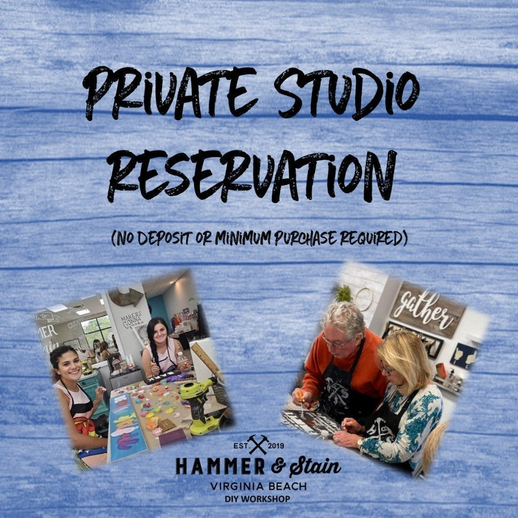 12/13/2023- Private Studio Reservation