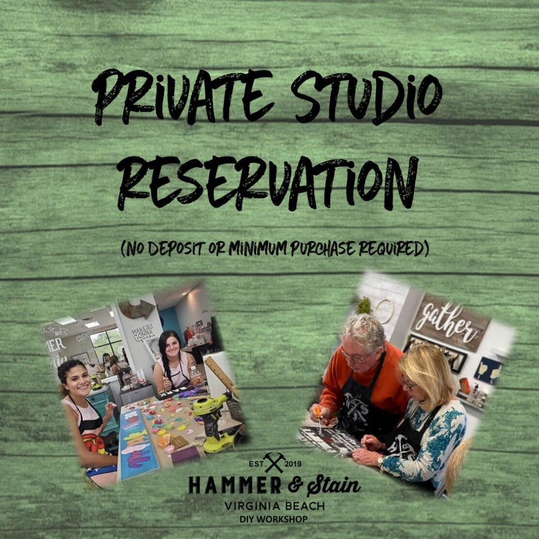 12/21/2023 -Private Studio Reservation
