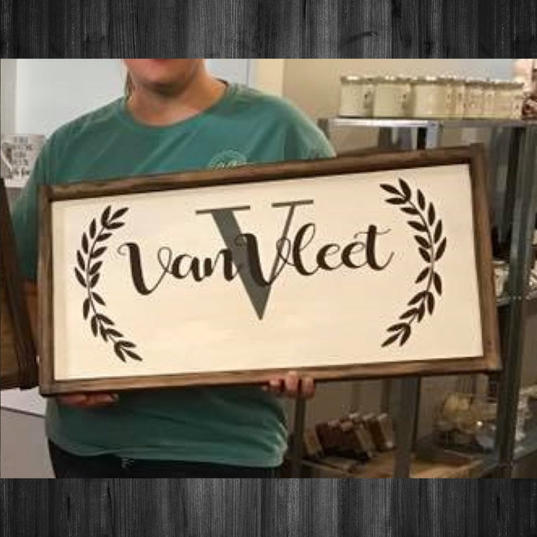 Mini Framed Sign