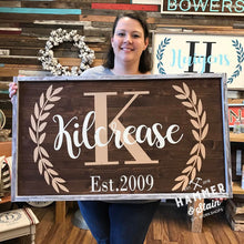 Large Framed Sign