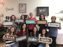 Framed Inspirational Word Sign