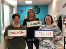 Framed Inspirational Word Sign