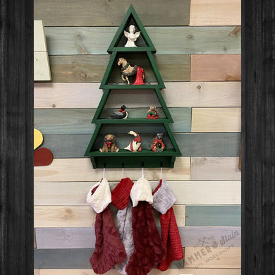 Christmas Tree Wall Shelf