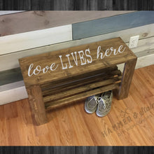 Rustic Bench/Shoe Rack