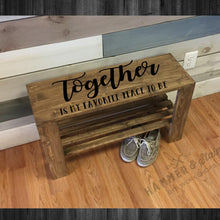 Rustic Bench/Shoe Rack