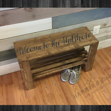 Rustic Bench/Shoe Rack