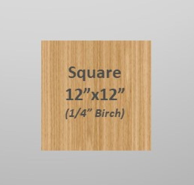 *Project Blank - 12in Birch Square (1/4