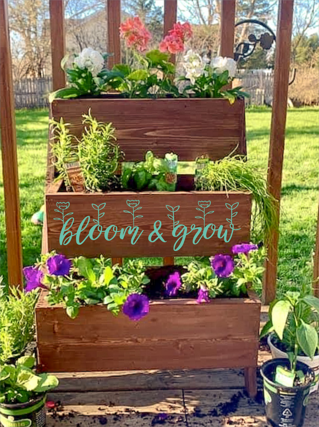 3 tiered succulent planter 3 Tier Plant Stand – Hammer & Stain Virginia Beach