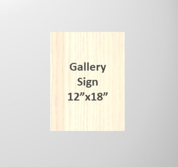 *Project Blank - Gallery Sign (1