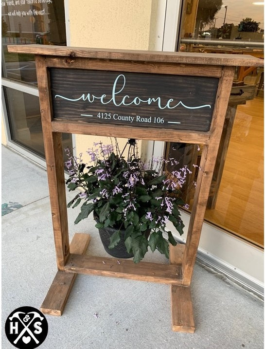 welcome hanging plant stand Hanging Plant Stand – Hammer & Stain Virginia Beach